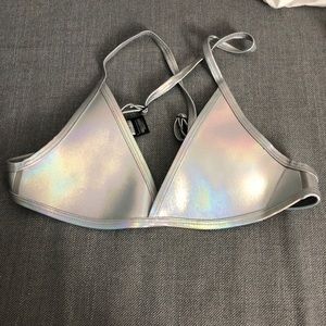 XS holographic hoaka bikini top